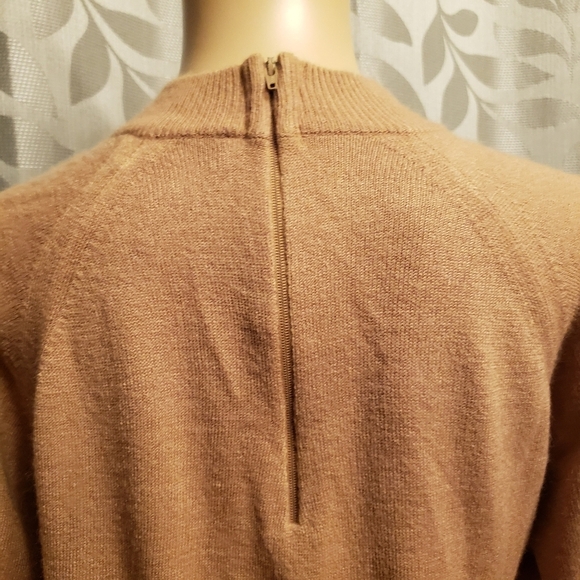 Vintage Hampshire Studio Tan Mock Neck Sweater - Picture 5 of 12